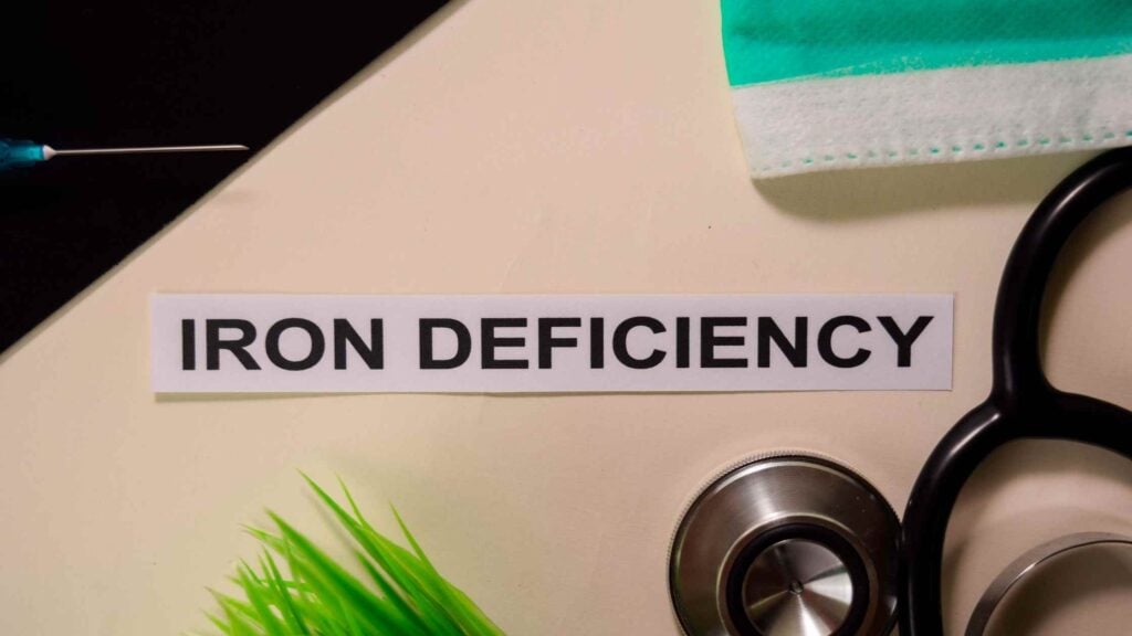 Here are the symptoms of iron deficiency