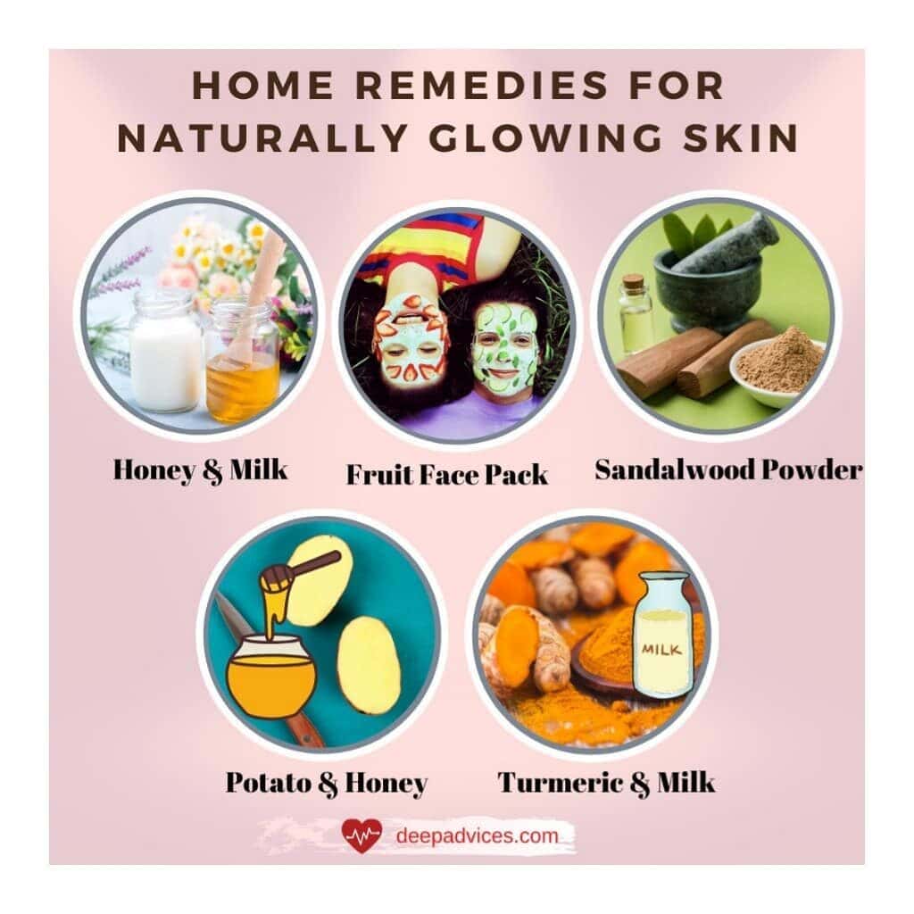 Home Remedies For Glowing Skin in One Day