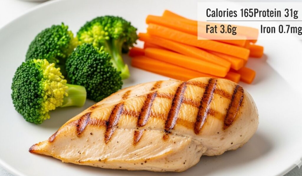 Chicken Breast Nutritional Value Section